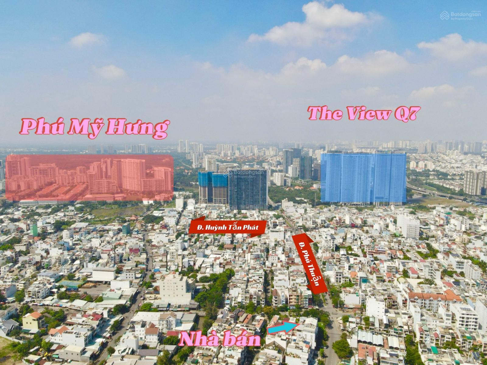 Bán căn góc 2 mặt tiền ngay trục Huỳnh Tấn Phát – Phú Thuận, vị trí có 102, vỉa hè 8m, giá 28 tỷ