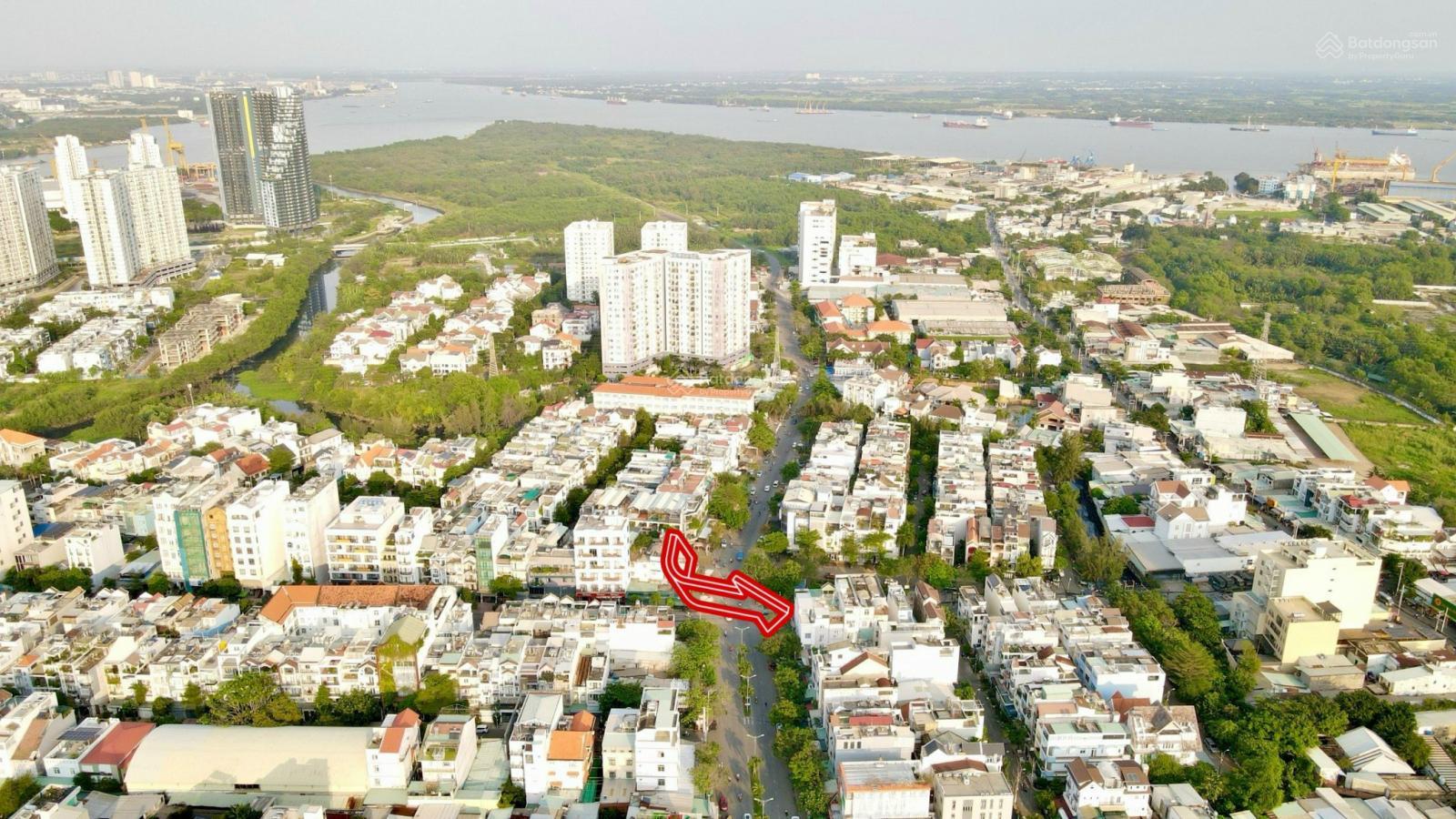 Bán căn góc 2 mặt tiền ngay trục Huỳnh Tấn Phát – Phú Thuận, vị trí có 102, vỉa hè 8m, giá 28 tỷ