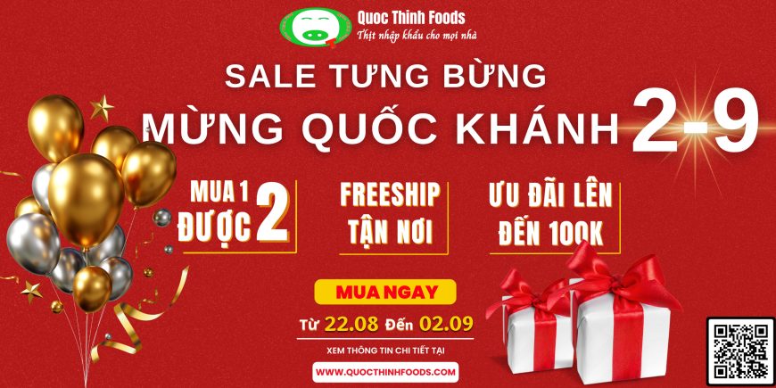 QUOC THINH FOODS – SALE TƯNG BỪNG, MỪNG QUỐC KHÁNH 2-9