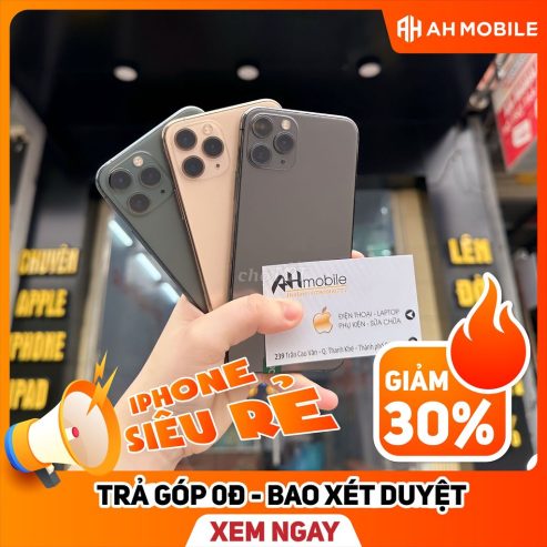 𝙎𝘼𝙇𝙀⚡IPHONE 11PR-GÓP CHỈ CẦN CMT✅GIẢM 2TR ĐỒNG