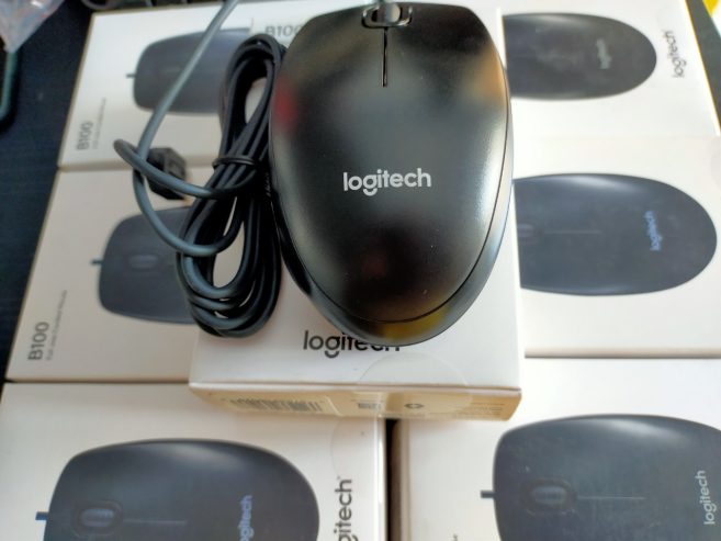 Chuột máy tính Logitech B100 có dây chính hãng